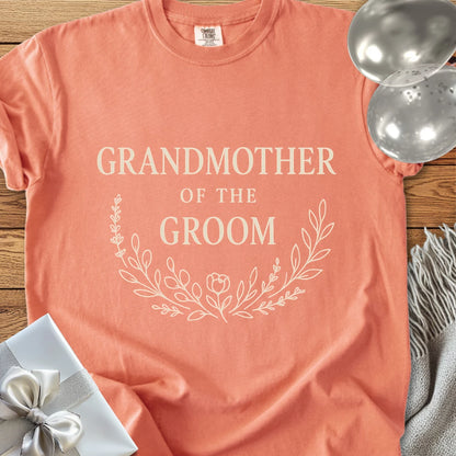 Grandmother of the Groom - Premium Bloom Bridal Party T-Shirt