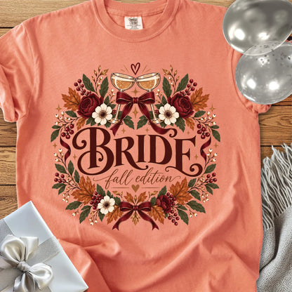 Bride, Fall Edition - Premium Wedding T-Shirt