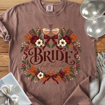 Bride, Fall Edition - Premium Wedding T-Shirt