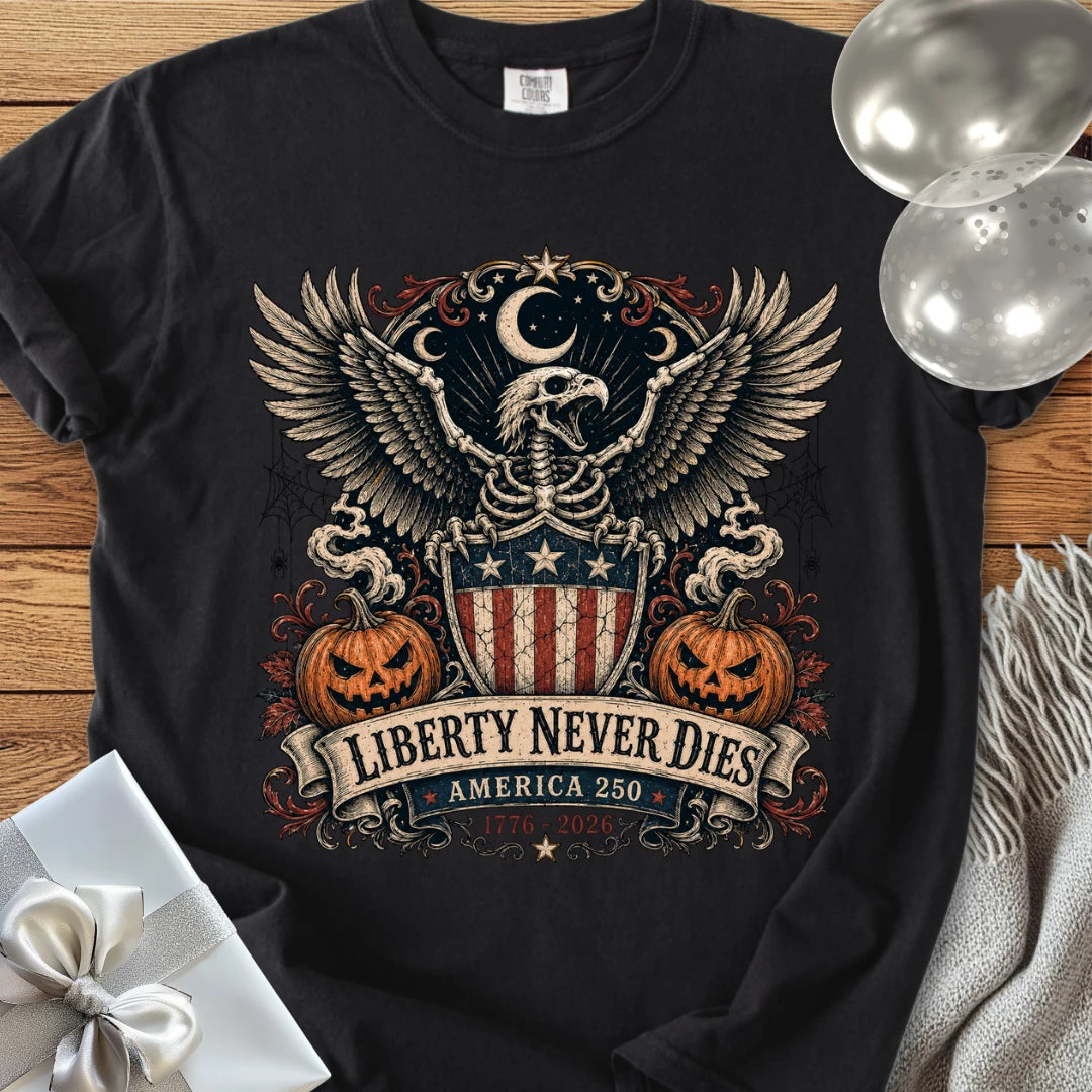 Liberty Never Dies - Premium America 250 Halloween T-Shirt