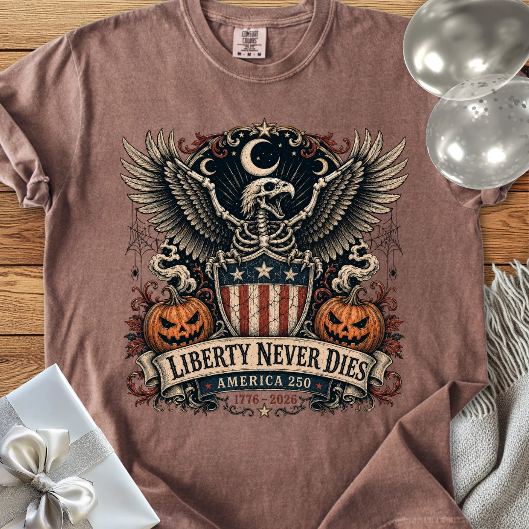 Liberty Never Dies - Premium America 250 Halloween T-Shirt