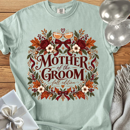 Mother of the Groom, Fall Edition - Premium Wedding T-Shirt