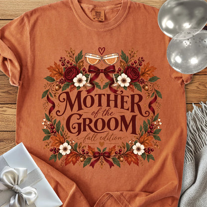 Mother of the Groom, Fall Edition - Premium Wedding T-Shirt