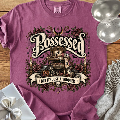 Possessed But It’s Just a Toddler - Premium Halloween Parenting T-Shirt