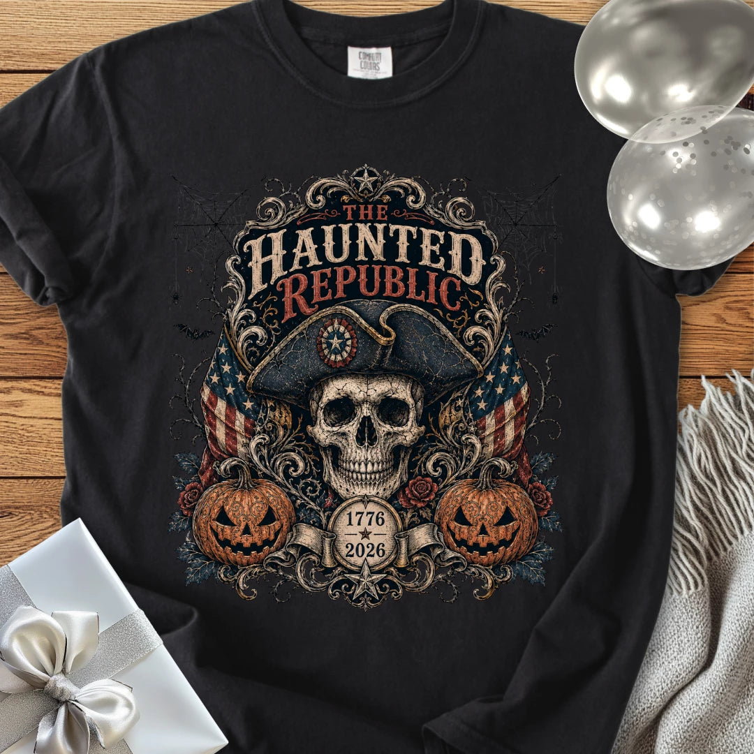 Haunted Republic - Premium America 250 Halloween T-Shirt