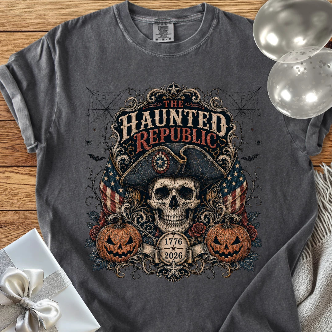 Haunted Republic - Premium America 250 Halloween T-Shirt