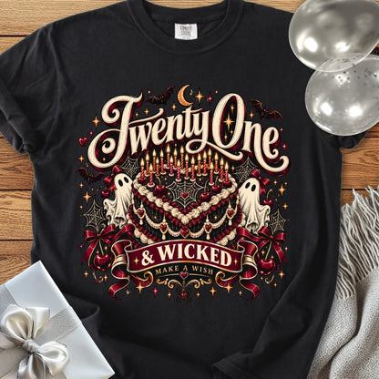 Twenty One & Wicked - Premium Halloween T-Shirt