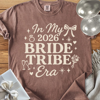 In My 2026 Bride Tribe Era - Premium  Wedding T-Shirt