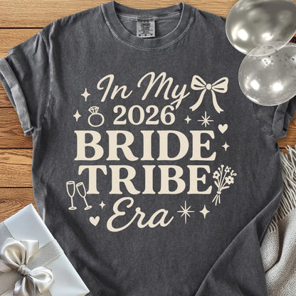 In My 2026 Bride Tribe Era - Premium  Wedding T-Shirt