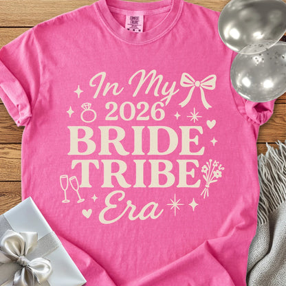 In My 2026 Bride Tribe Era - Premium  Wedding T-Shirt