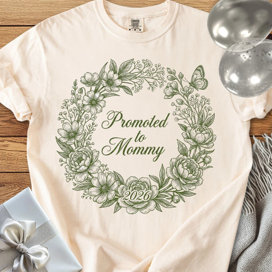 Promoted to Mommy 2026 - Premium New Baby T-Shirt