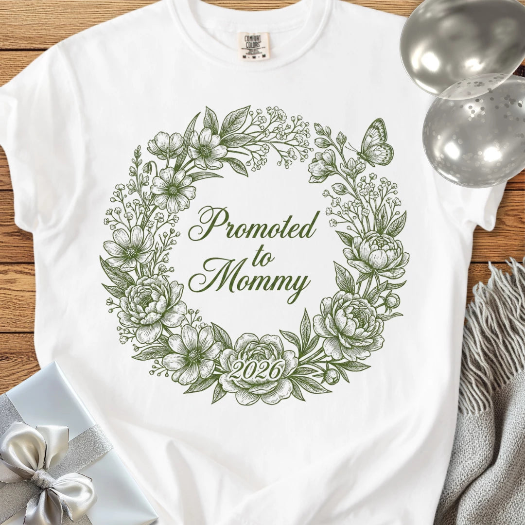 Promoted to Mommy 2026 - Premium New Baby T-Shirt