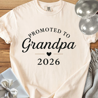 Promoted to Grandpa 2026 - Premium New Baby T-Shirt