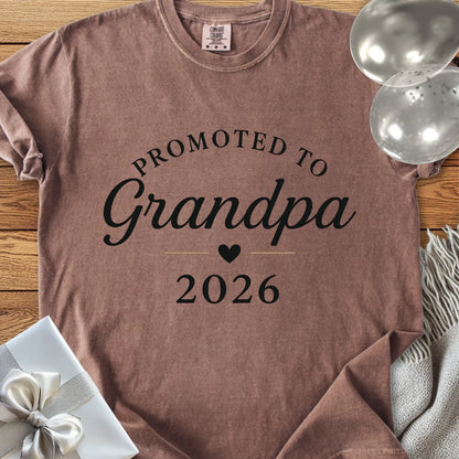 Promoted to Grandpa 2026 - Premium New Baby T-Shirt