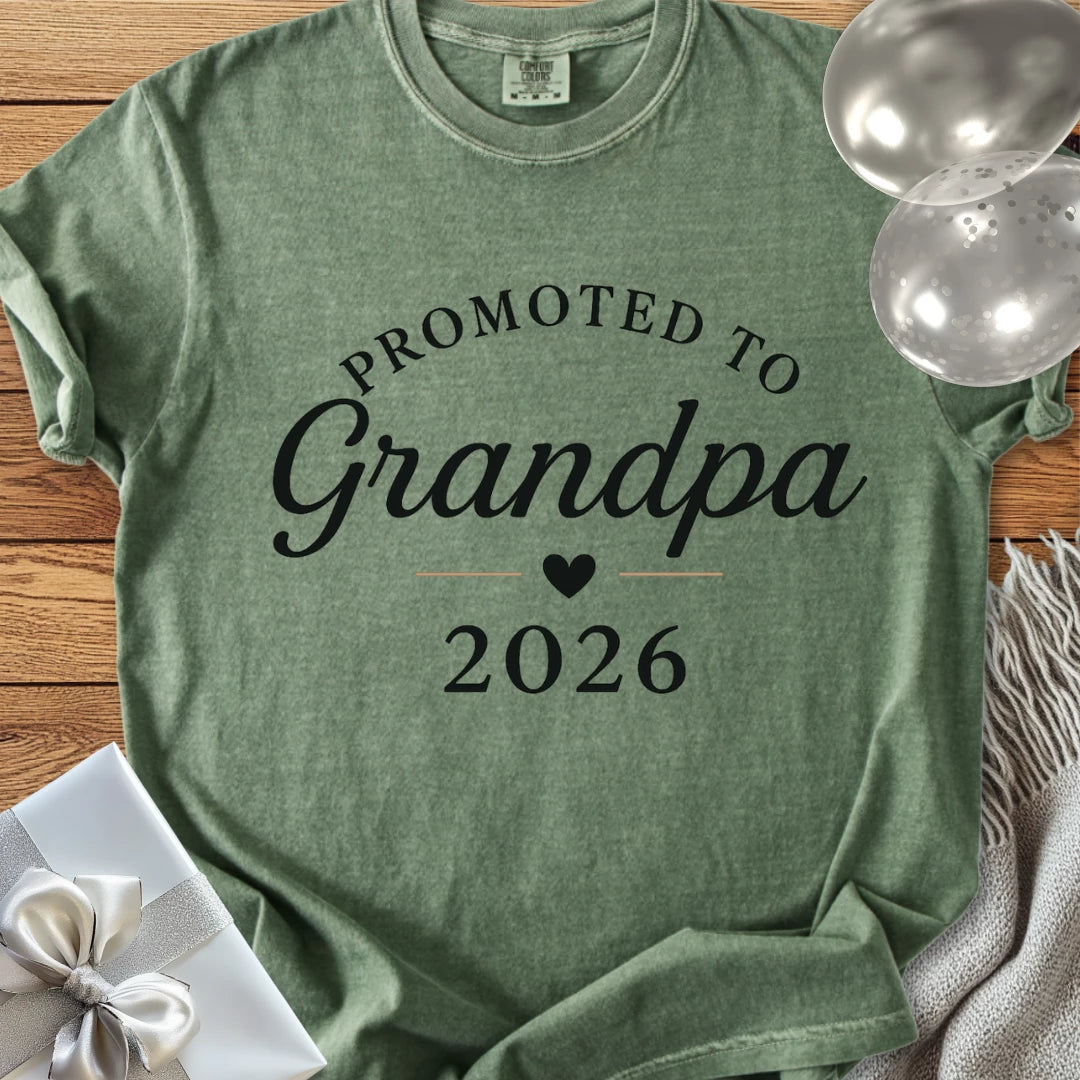 Promoted to Grandpa 2026 - Premium New Baby T-Shirt