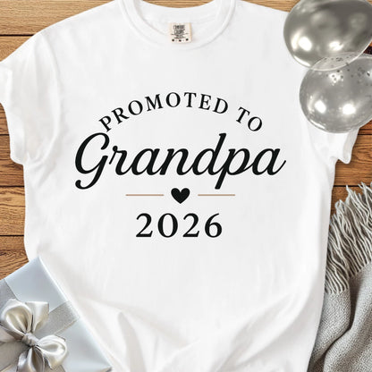 Promoted to Grandpa 2026 - Premium New Baby T-Shirt