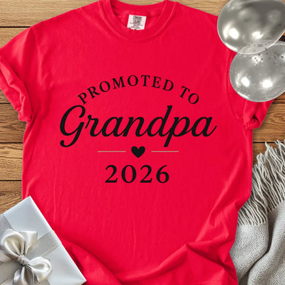 Promoted to Grandpa 2026 - Premium New Baby T-Shirt