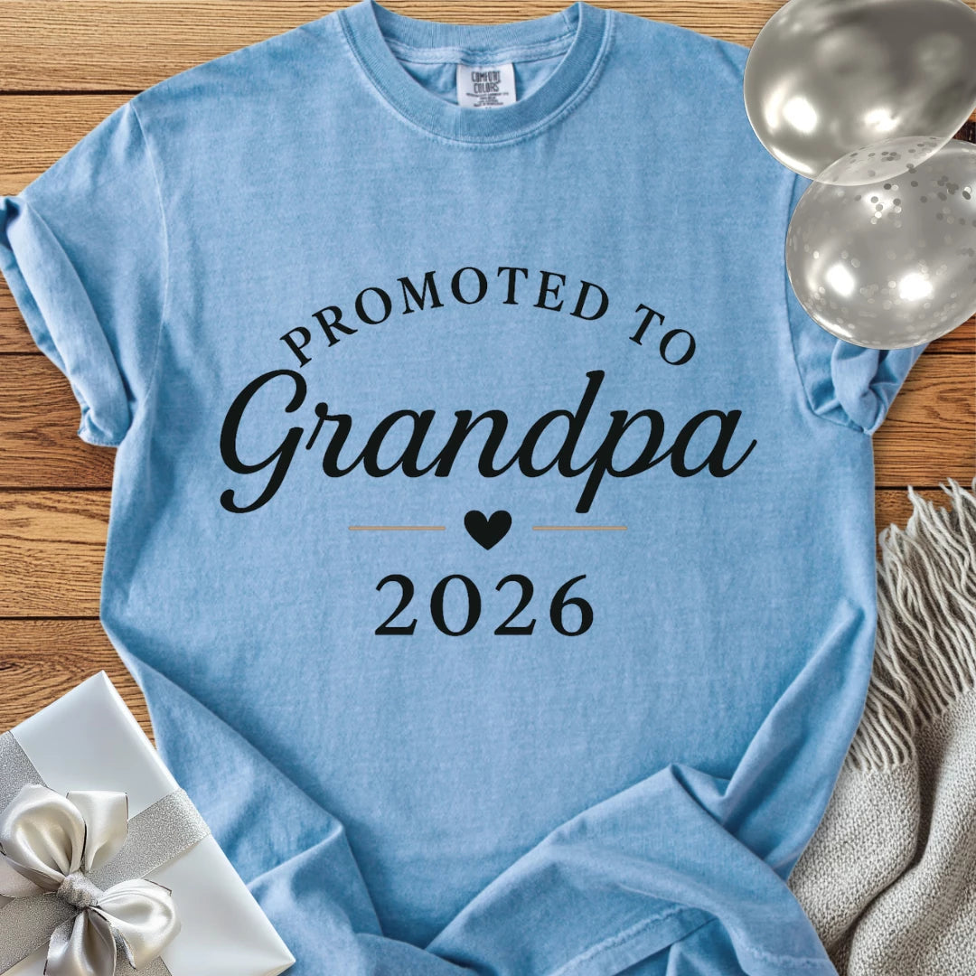 Promoted to Grandpa 2026 - Premium New Baby T-Shirt