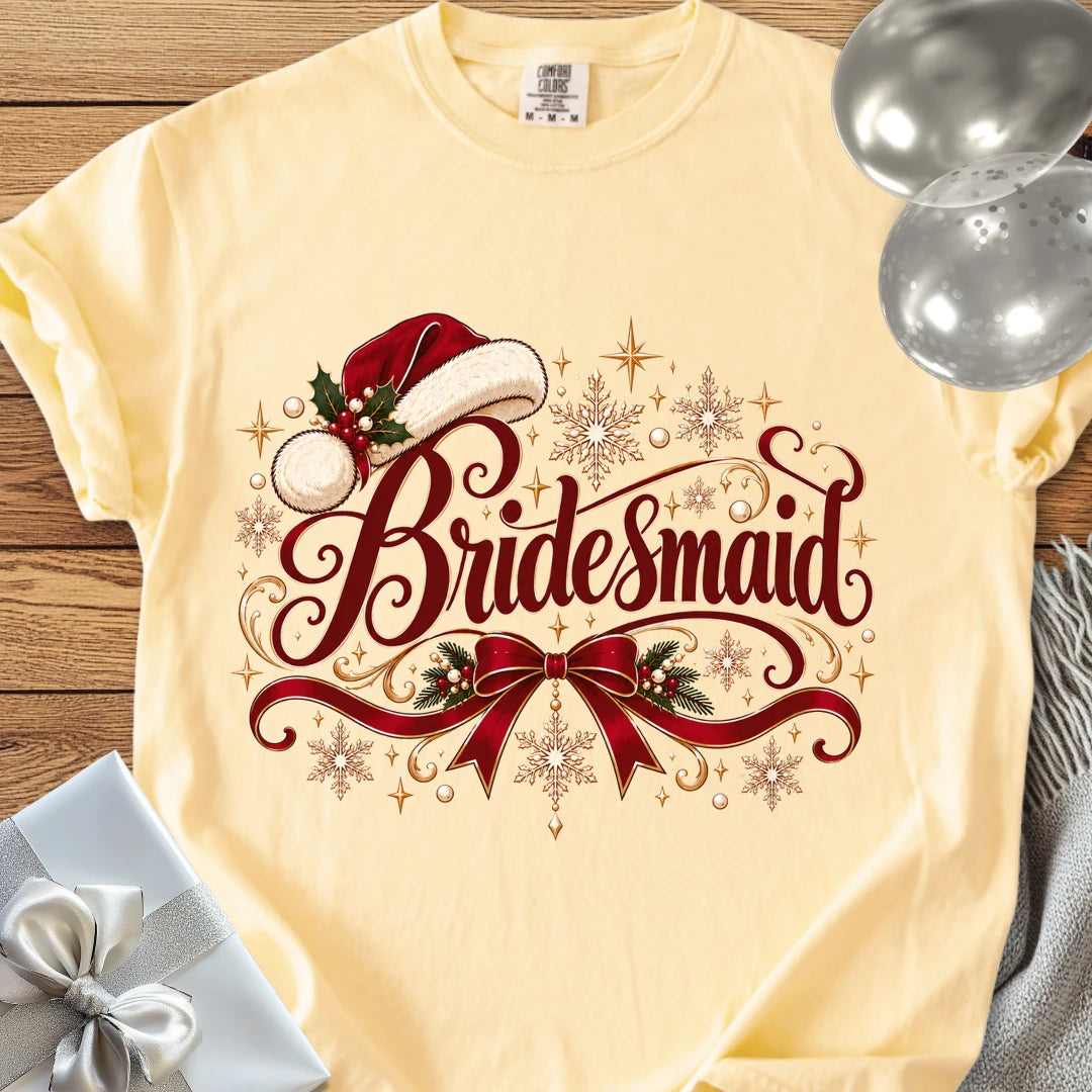 Bridesmaid - Premium Wedding T-Shirt - Banana