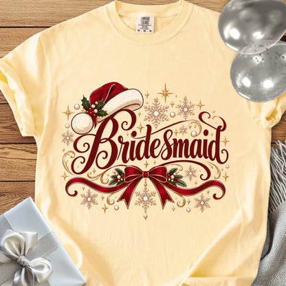 Bridesmaid - Premium Wedding T-Shirt - Banana