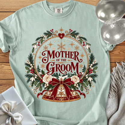 Mother of the Groom - Premium Snowglobe Wedding T-Shirt - Bay