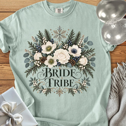 Bride Tribe - Premium Winter Bouquet Wedding T-Shirt - Bay