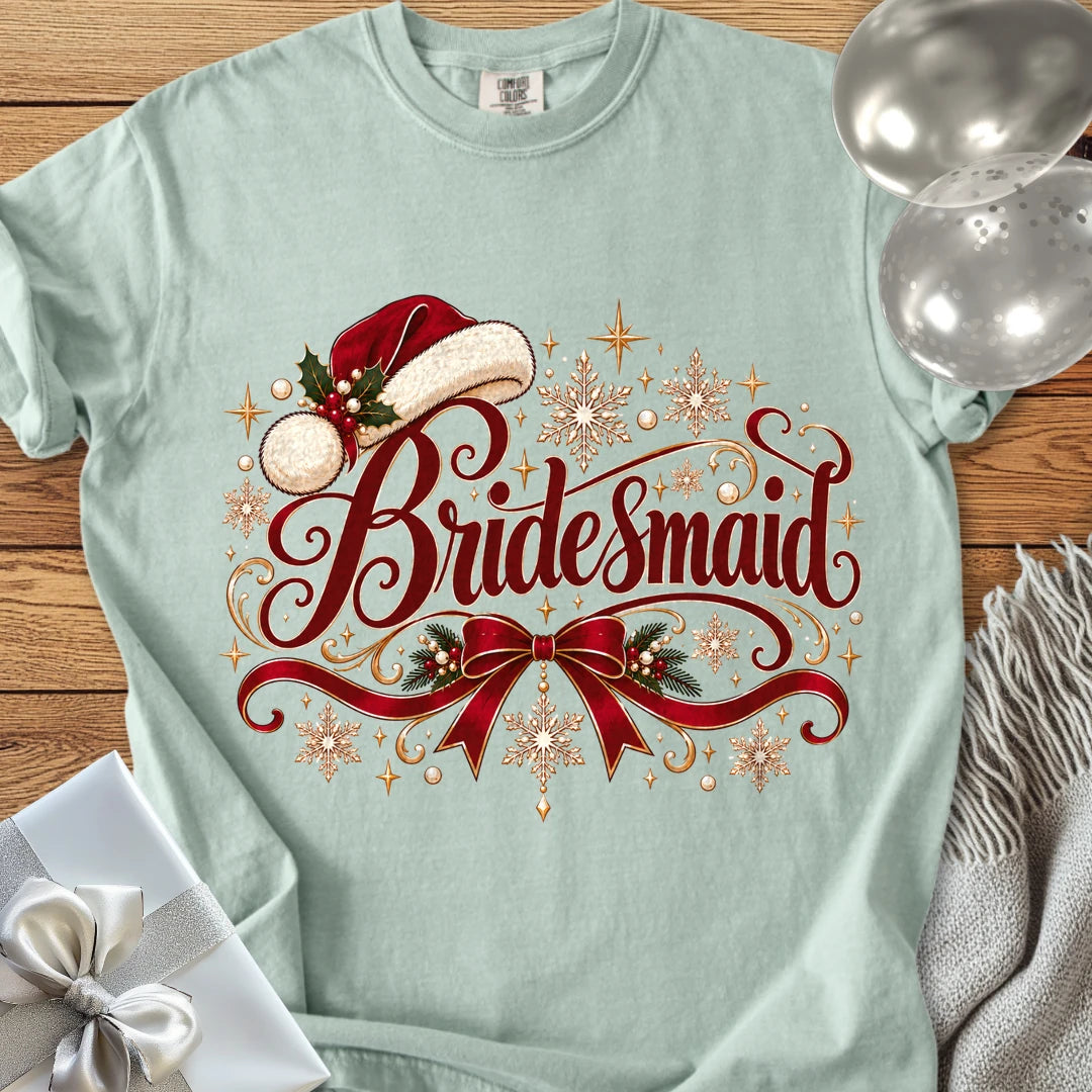 Bridesmaid - Premium Wedding T-Shirt - Bay