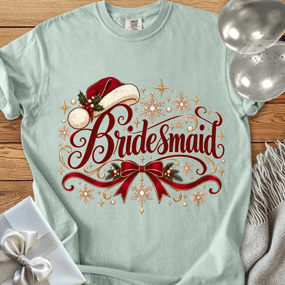 Bridesmaid - Premium Wedding T-Shirt - Bay