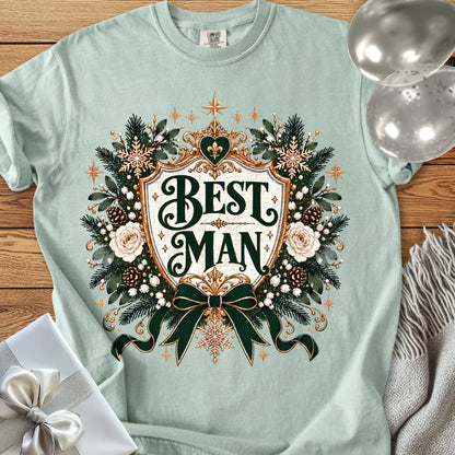 Best Man - Premium Winter Heirloom Wedding T-Shirt - Bay