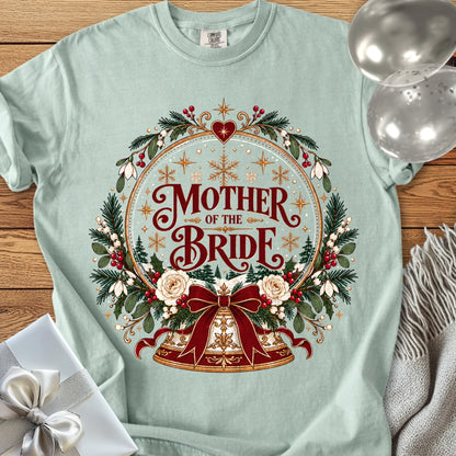 Mother of the Bride - Premium Snowglobe Wedding T-Shirt - Bay