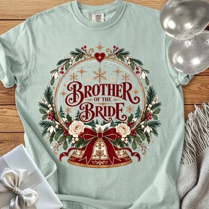 Brother of the Bride - Premium Snowglobe Wedding T-Shirt - Bay