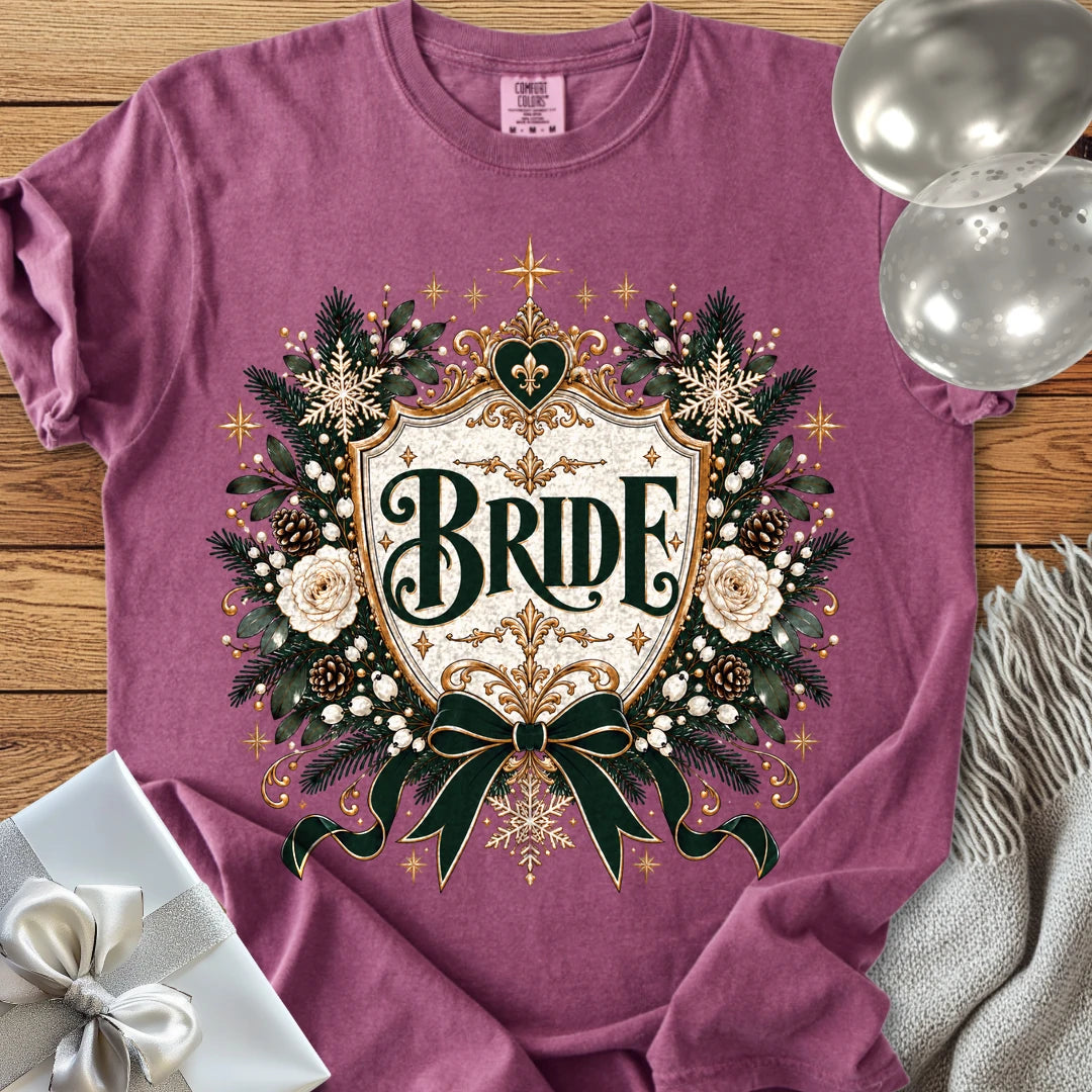 Bride - Premium Winter Heirloom Wedding T-Shirt - Berry