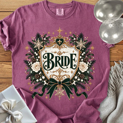Bride - Premium Winter Heirloom Wedding T-Shirt - Berry