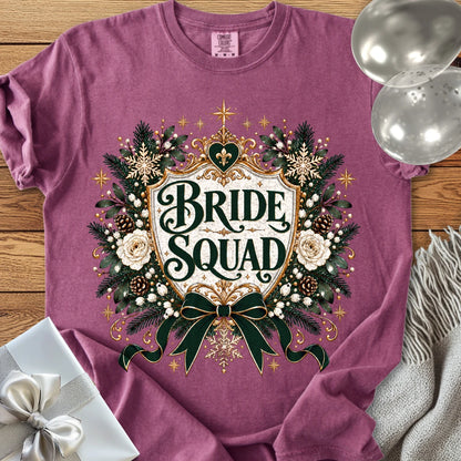 Bride Squad - Premium Winter Heirloom Wedding T-Shirt - Berry