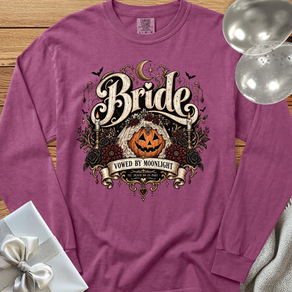 Bride - Premium Halloween Wedding Long Sleeve T-Shirt - Berry