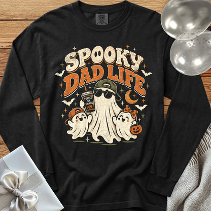 Spooky Dad Life - Premium Halloween Parenting Long Sleeve T-Shirt - Black
