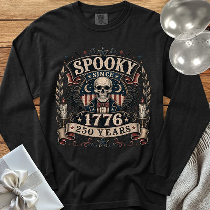 Spooky Since 1776 - Premium Halloween America 250 Long Sleeve T-Shirt - Black