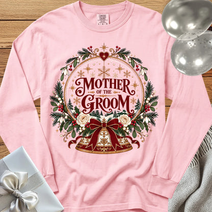 Mother of the Groom - Premium Snowglobe Wedding Long Sleeve T-Shirt - Blossom