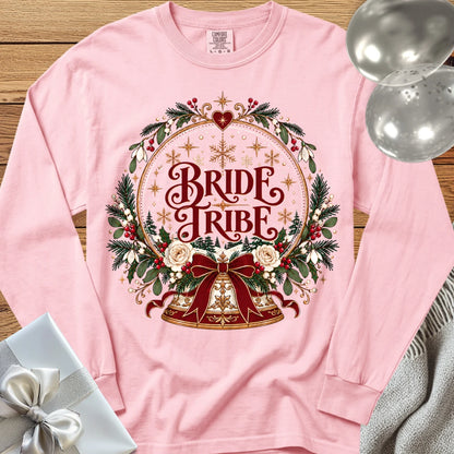 Bride Tribe - Premium Snowglobe Wedding Long Sleeve T-Shirt - Blossom