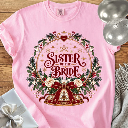 Sister of the Bride - Premium Snowglobe Wedding T-Shirt - Blossom