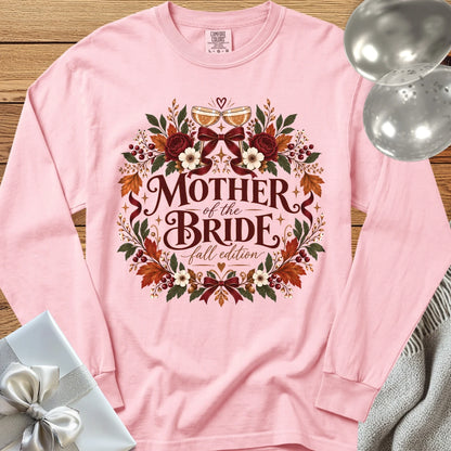 Mother of the Bride, Fall Edition - Premium Wedding Long Sleeve T-Shirt - Blossom