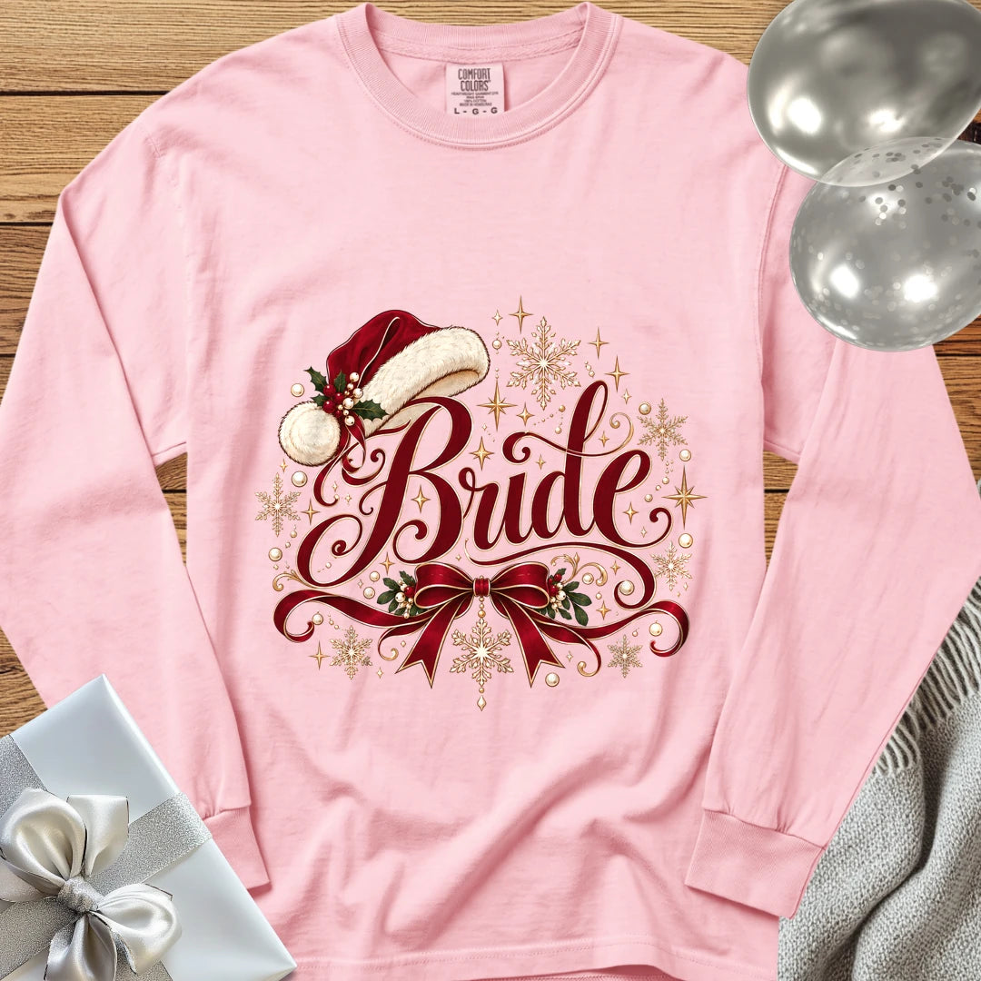 Bride - Premium Christmas Long Sleeve T-Shirt - Blossom