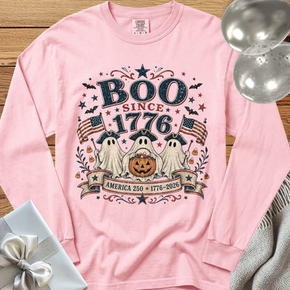 Boo Since 1776 - Premium Halloween America 250 Long Sleeve T-Shirt - Blossom