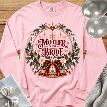 Mother of the Bride - Premium Snowglobe Wedding Long Sleeve T-Shirt - Blossom