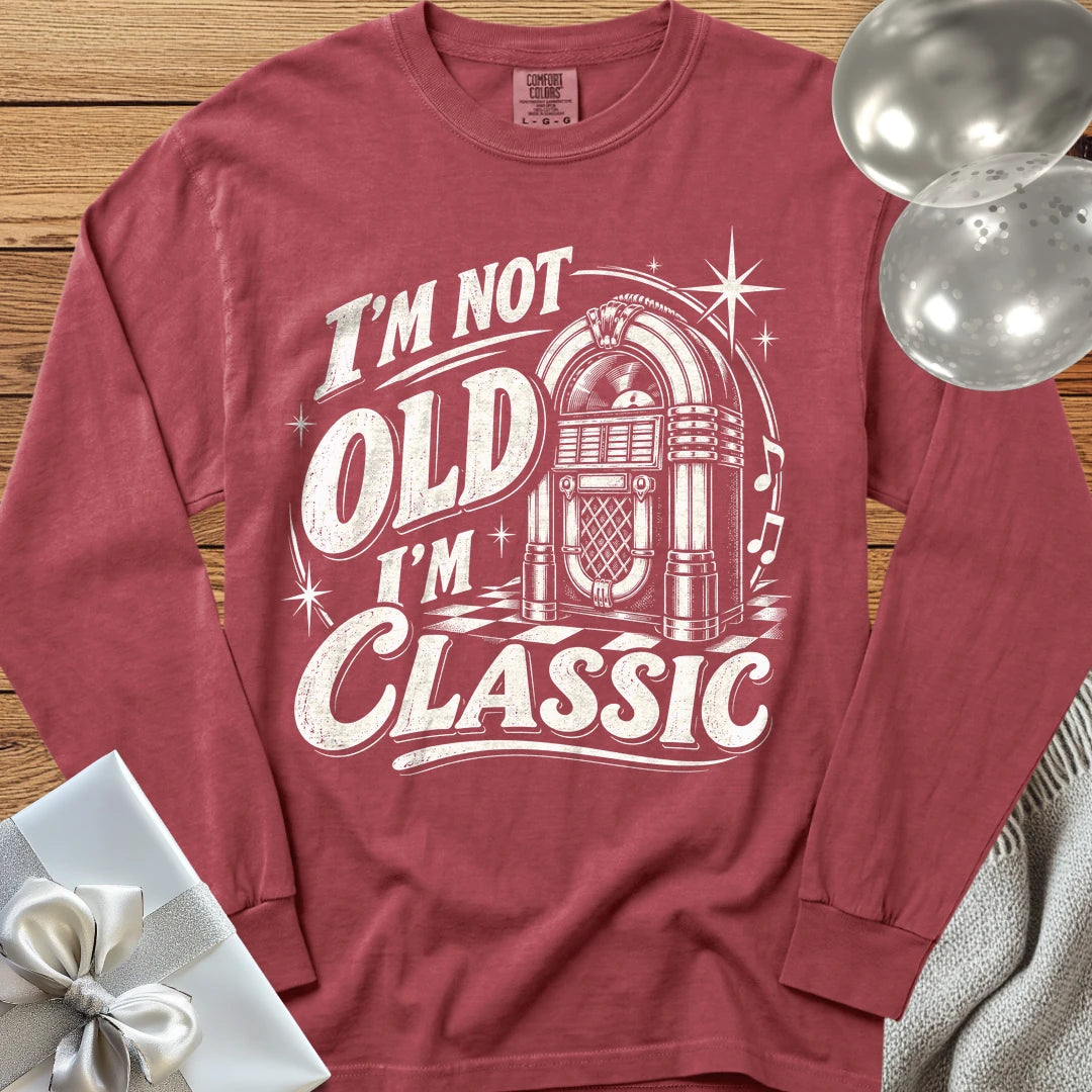 I’m Not Old, I’m Classic - Premium Birthday Long Sleeve T-Shirt - Brick