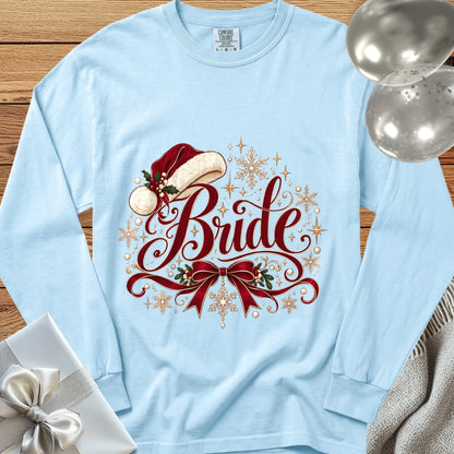 Bride - Premium Christmas Long Sleeve T-Shirt - Chambray