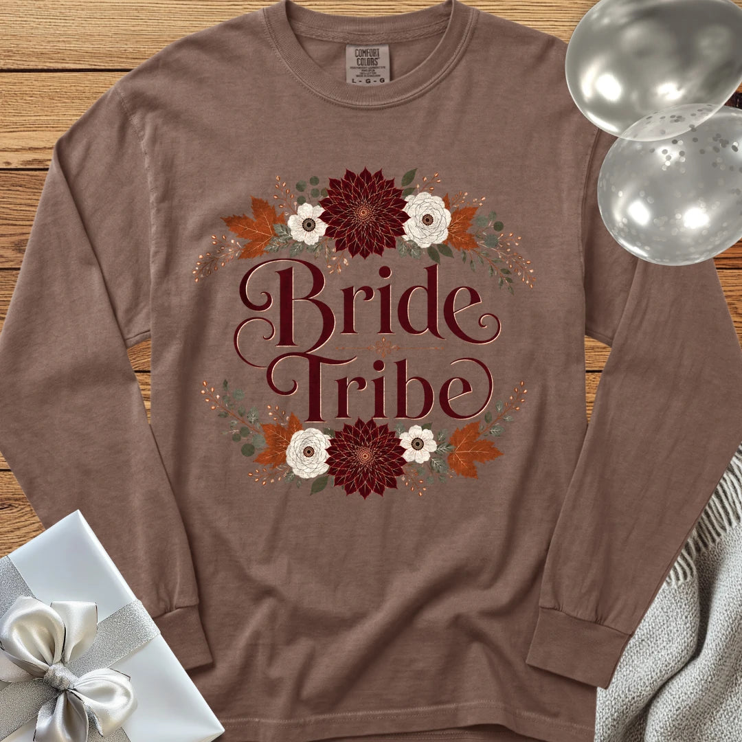 Bride Tribe - Premium Wedding Long Sleeve T-Shirt - Espresso