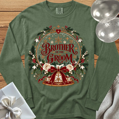 Brother of the Groom - Premium Snowglobe Wedding Long Sleeve T-Shirt - Hemp