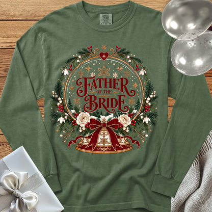 Father of the Bride - Premium Snowglobe Wedding Long Sleeve T-Shirt - Hemp