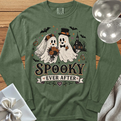 Spooky Ever After - Halloween Wedding Long Sleeve T-Shirt - Hemp
